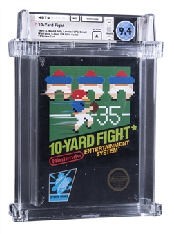 1985 NES Nintendo (USA) "10 Yard Fight" Sealed Video Game - WATA 9.4/A